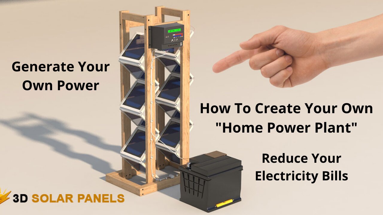how to make solar energy | Reduce Your Electricity Bills | Backyard Revolution | 3d solar panels