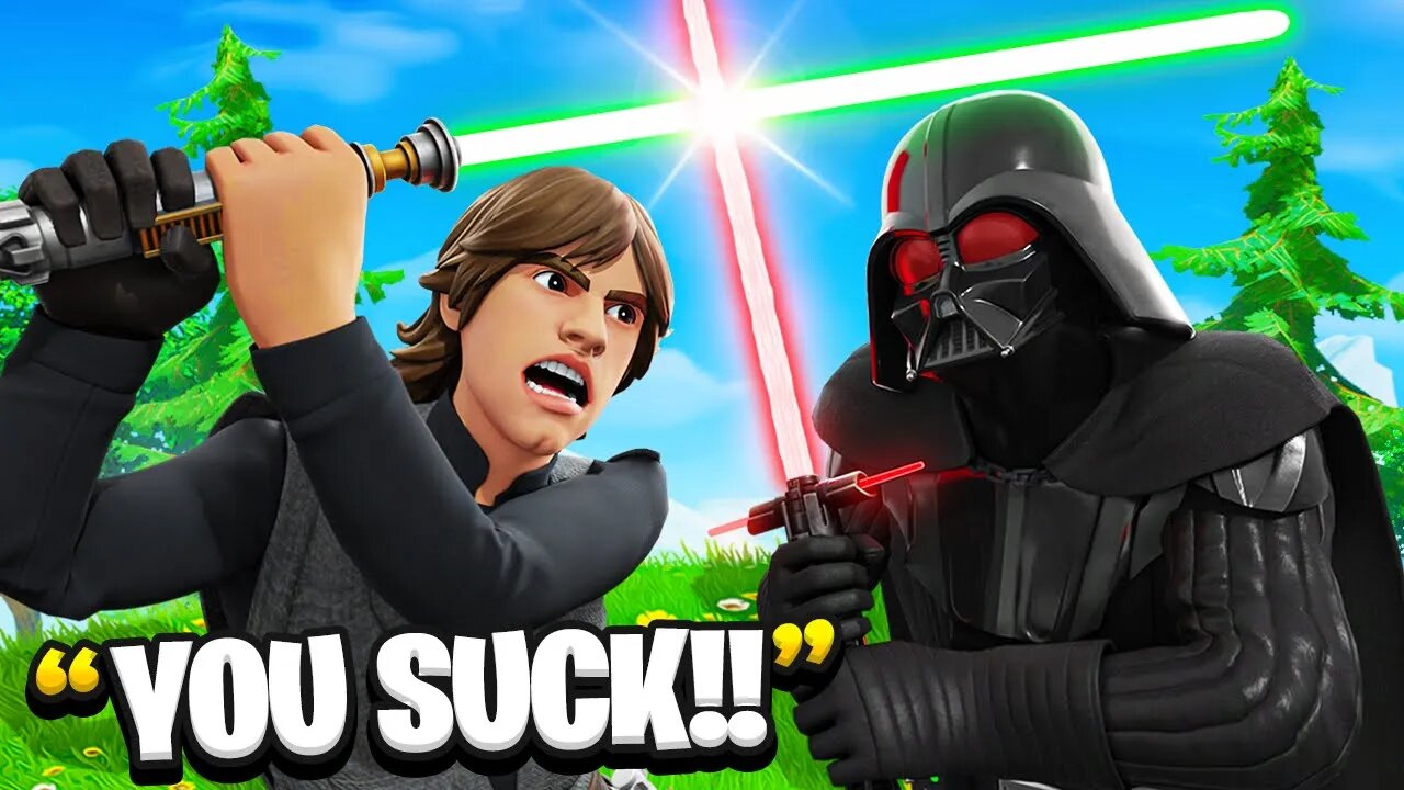 LUKE SKYWALKER VS DARTH VADER! - Fortnite