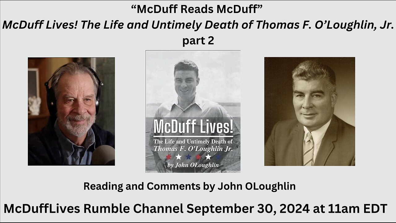 McDuff Lives! reading and comments September 30,2024