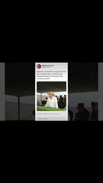 Seems legit. #kimjongun #dprk #northkorea #bestdressed