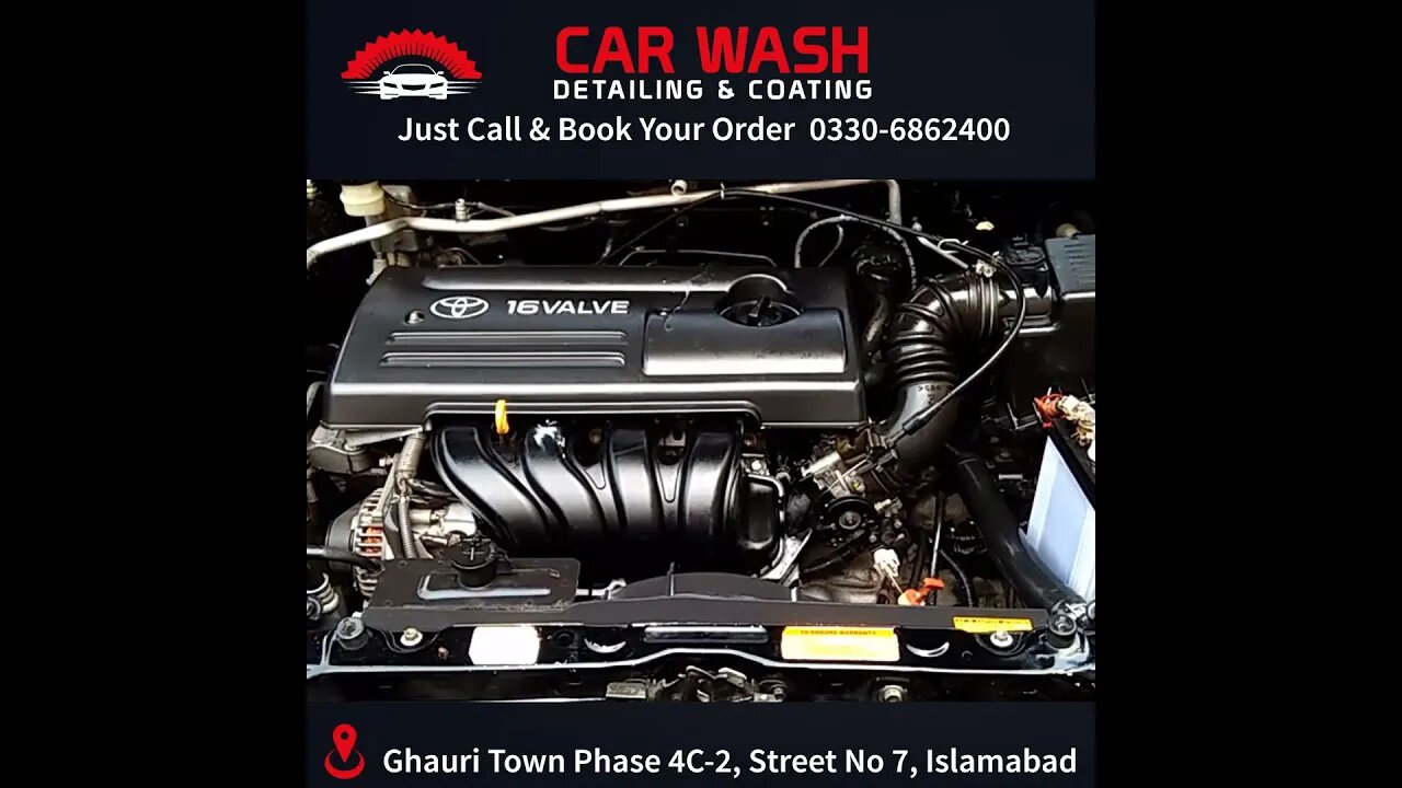 Toyota after complete engine detailing | Car Detailing in Islamabad 03306862400