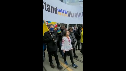 What a show. Chrystia Freeland marches for "Freedom"