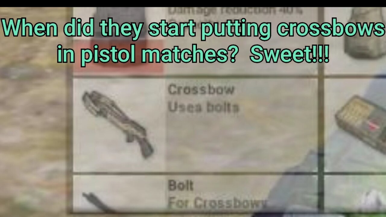 Crossbows in pistol matches?!