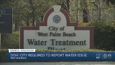 Florida Department of Health investigating West Palm Beach over water advisory