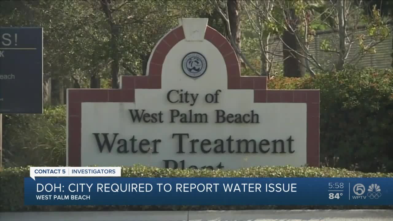 Florida Department of Health investigating West Palm Beach over water advisory