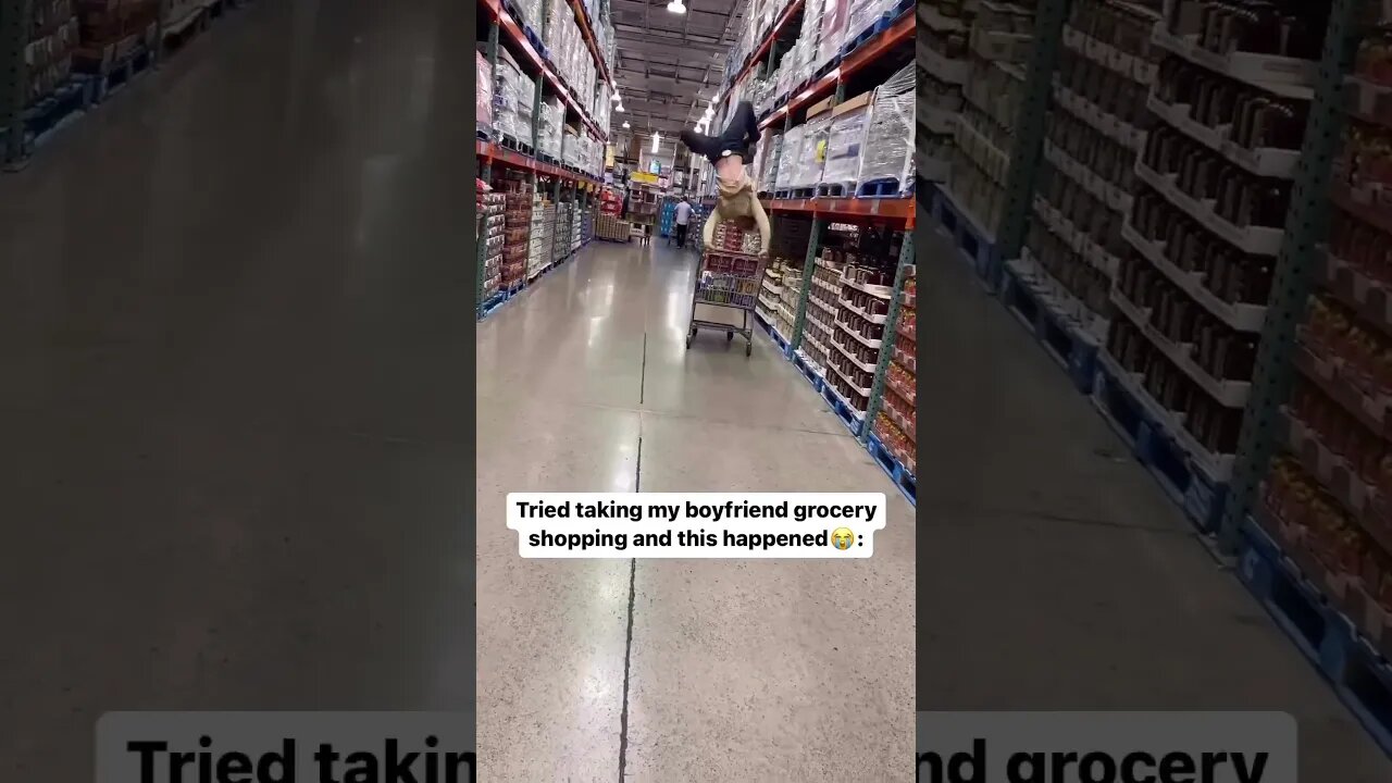 Embarrassing boyfriend at grocery store