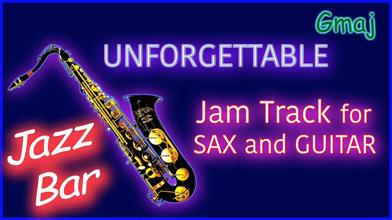 428 COOL JAZZ Jam Track in Cmaj for SAX and GUITAR