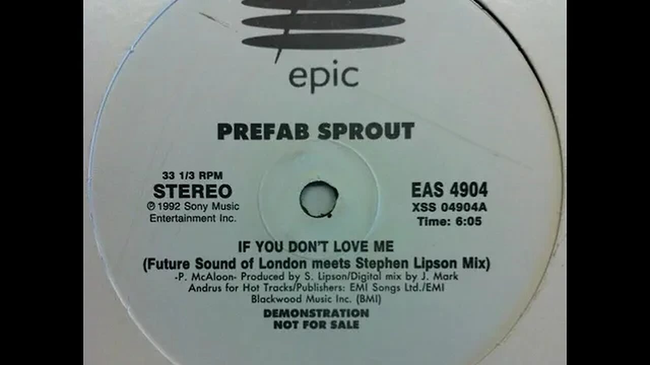 Prefab Sprout-If You Don't Love Me (FSOL meets Stephen Lipson mix)