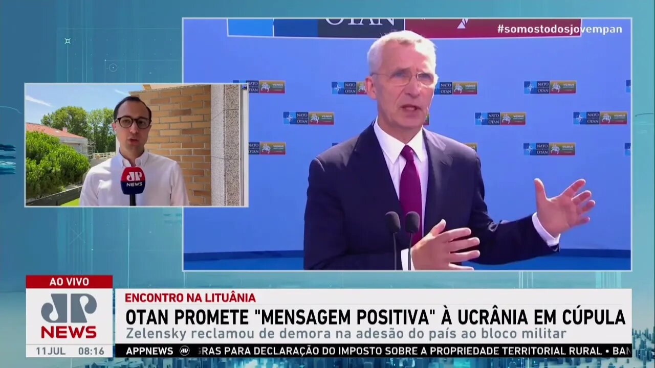 Otan promete 'mensagem positiva' à Ucrânia sobre adesão à aliança