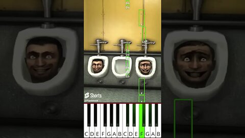 skibidi toilet 2 - GREEN TOILET (DaFuq!?Boom!) - Octave Piano Tutorial