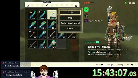 TotK 100% Speedrun V. 1.2.0