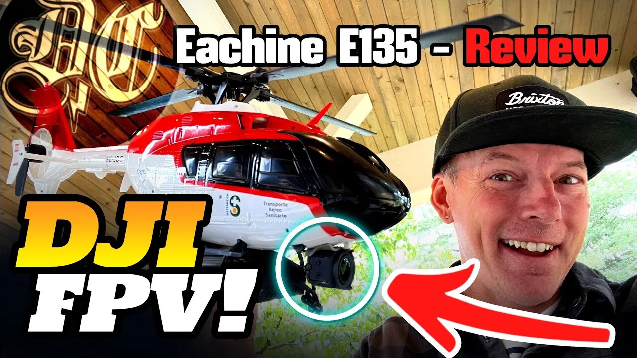 I PUT DJI FPV on THIS RC Helicopter! - Eachine E135 Review & Flights