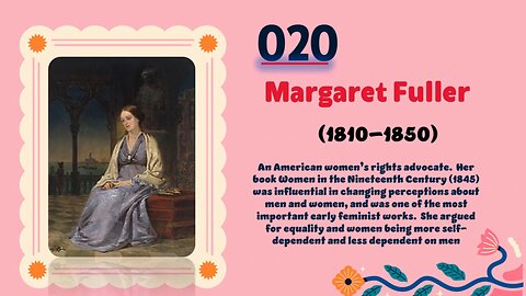 Margaret Fuller (1810–1850)| TOP 150 Women That CHANGED THE WORLD | Short Biography