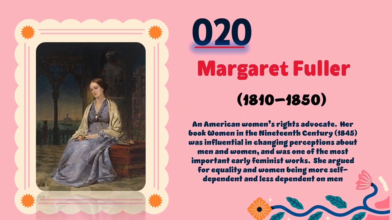 Margaret Fuller (1810–1850)| TOP 150 Women That CHANGED THE WORLD | Short Biography