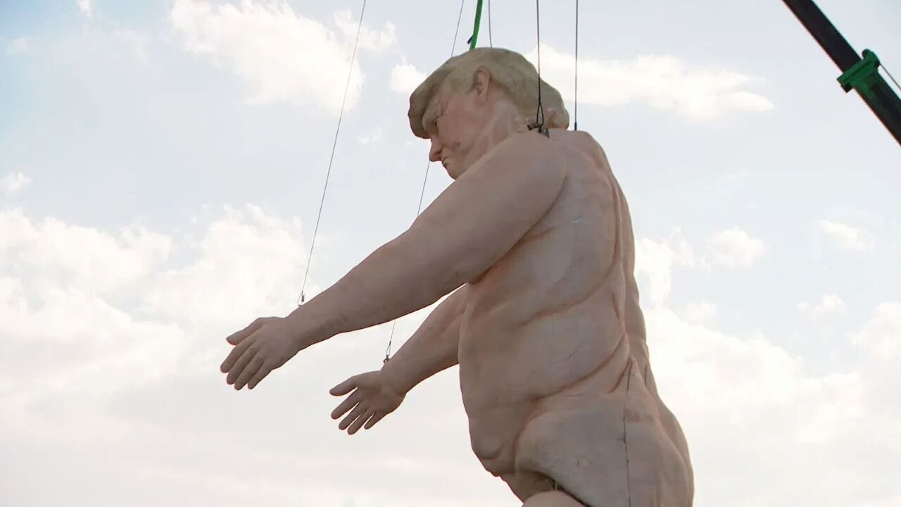 43-Foot Nude Statue Of Donald Trump Erected Outside Las Vegas