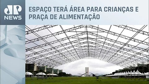 Palco para posse de Lula está sendo montado na Esplanada dos Ministérios