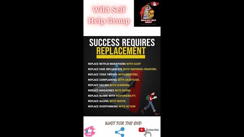 🔥Success requires replacement🔥#shorts🔥#motivation🔥#wildselfhelpgroup🔥18 march 2022🔥