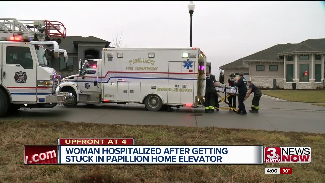 Papillion woman in critical condition after getting stuck in home elevator