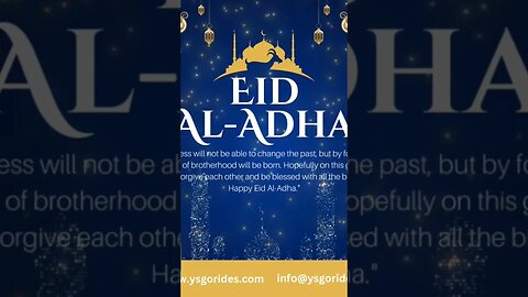 Eid-ul-Adha Mubarak |YS GO RIDES|2023 #eidmubarak #ysgorides #gorides