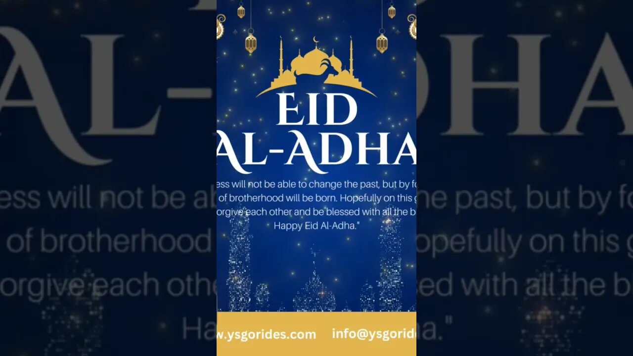 Eid-ul-Adha Mubarak |YS GO RIDES|2023 #eidmubarak #ysgorides #gorides