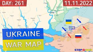 Ukraine war map 261 day - Kherson Free - Military summary latest news today