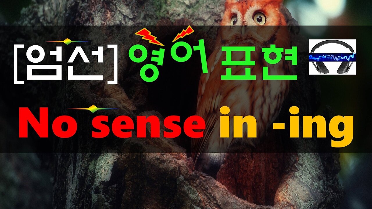 ▶ No sense in ~ing ◀ 무슨 뜻?! 실제 원어민 발음은 어떨까? (+ 이 외 보너스 표현) l 귀가 트이는 영어ㅣ소리영어ㅣ영어 귀뚫기ㅣ미드 자막없이 보기