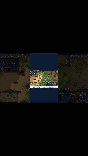 #oneturnadaychallenge #civ6 – Turn 33 - SLOWLY BUT SURELY#shorts