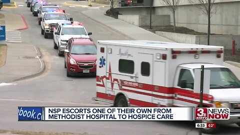 NSP Escorts One of Their Own From Methodist Hospital to Hospice Care