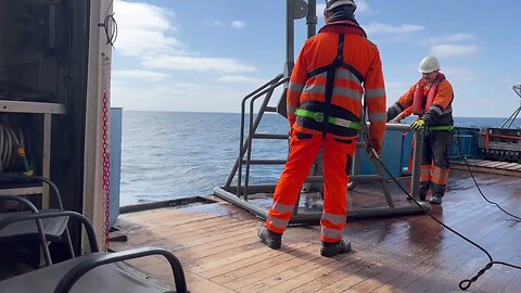 Sampling the mud off Dogger Bank