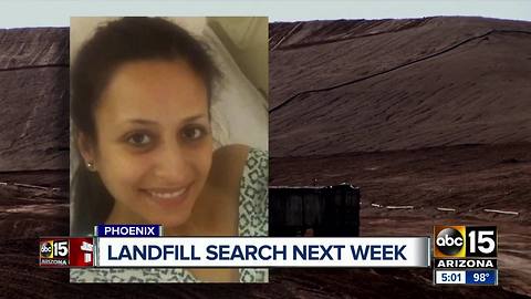 Phoenix confirm landfill search for Christine Mustafa