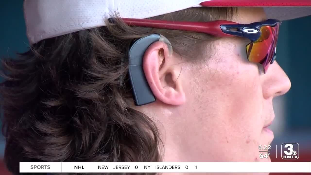 Ralston baseball player doesn't let deafness become obstacle