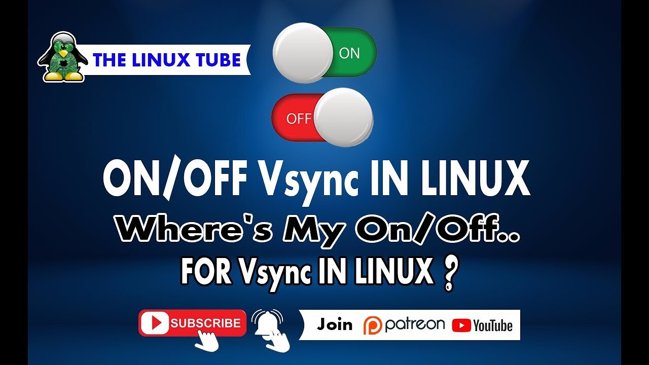 How Do I Turn On/OFF Vsync In Linux ??? | Well Here's Your Answer !! A Step-by-Step Guide