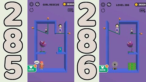 Pin Rescue Level 285 & 286