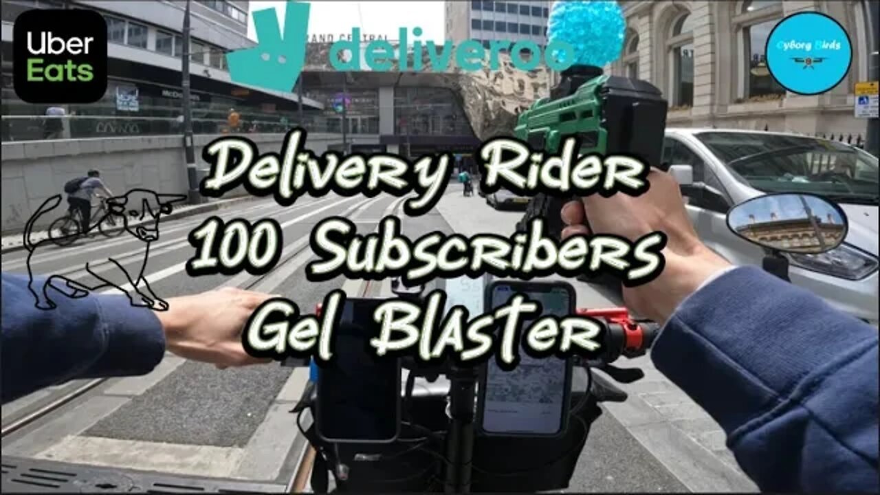 Shooting Delivery Courier's With A Gel Blaster (Deliveroo / Uber Eats UK / Just Eats)