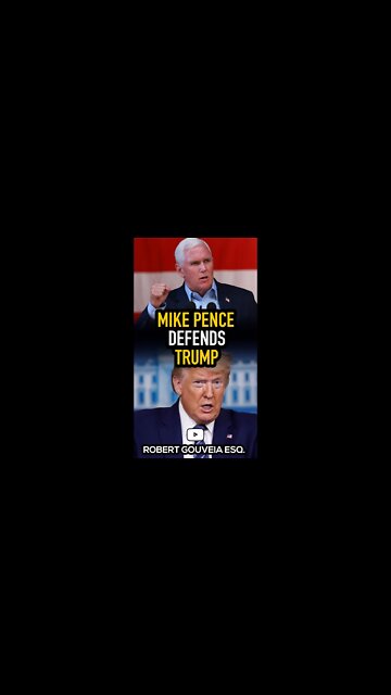 Mike Pence DEFENDS Trump #shorts