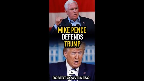Mike Pence DEFENDS Trump #shorts