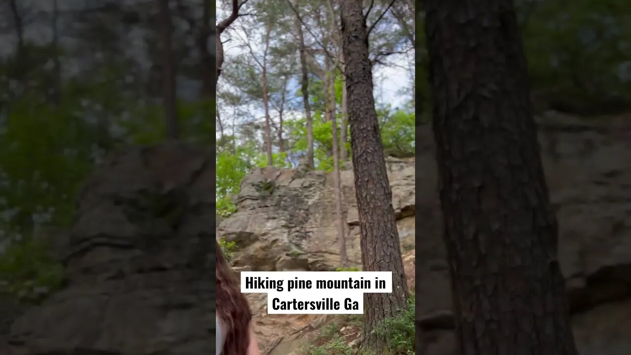 Hiking an underrated trail in Georgia. Pine Mountain in Cartersville. #hike #mountain #boulders