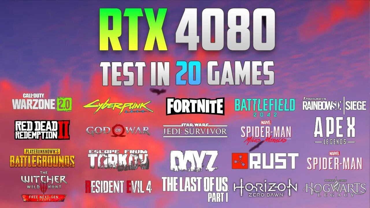 RTX 4080 Test in 20 Games - 1080p