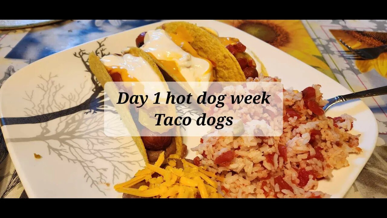 Day 1 Hot dog week Taco dogs #hotdogs #hotdogrecipe