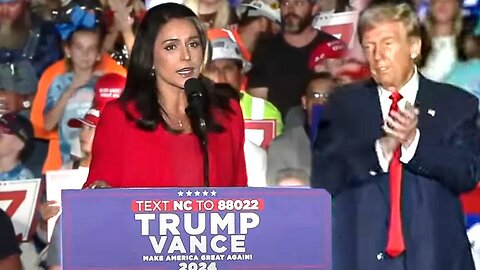 Tulsi's Gabbard Officially Joins the Republican Party at Donald Trump's NC Rally