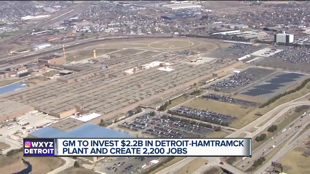 GM to invest $2.2B in Detroit-Hamtramck plant, create 2,200 jobs to make electric vehicles