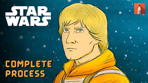 Como Desenhar LUKE SKYWALKER | COMPLETE PROCESS