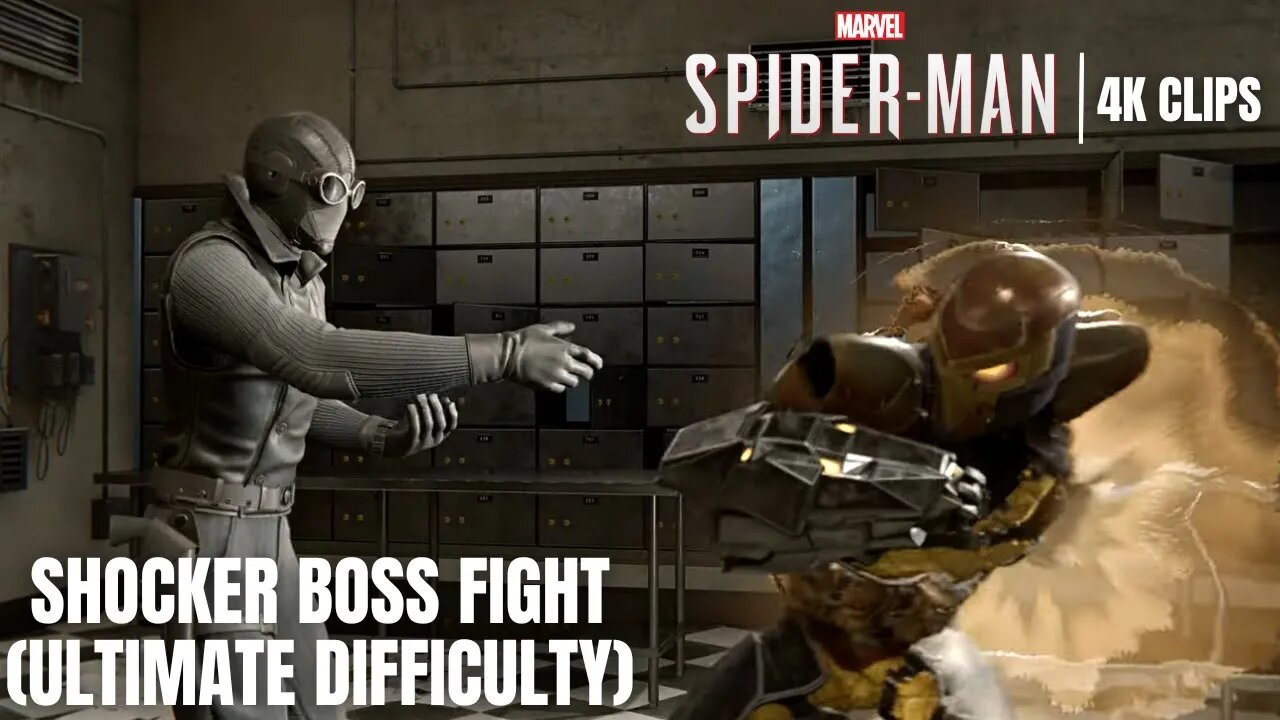 Financial Shock Main Mission | Spider-Man Noir vs Shocker | Marvel's Spider-Man 4K Clips | ULTIMATE