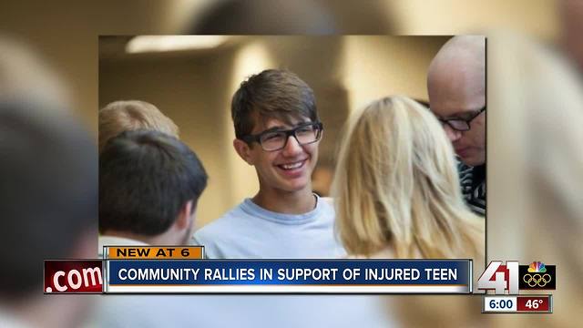 Community supports family of teen injured in car crash