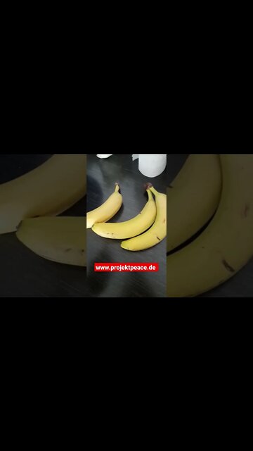 99 % Prozent essen Bananen unreif