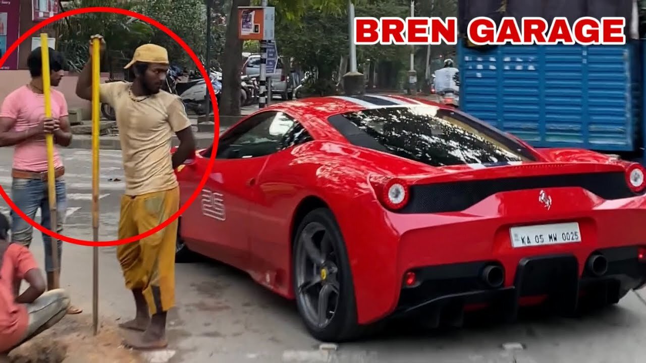 BREN GARAGE Ferrari 458 SPECIALE LOUD EXHASUT + Acceleration ??