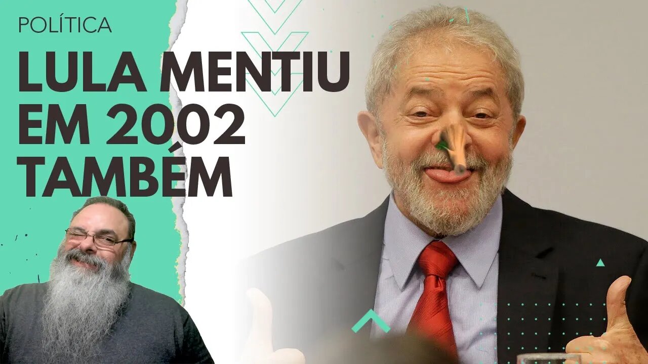 MENTIROSO disse que NÃO TENTARÁ REELEIÇÃO, mas ele DISSE A MESMA COISA em 2002... e tá indo pra 3a