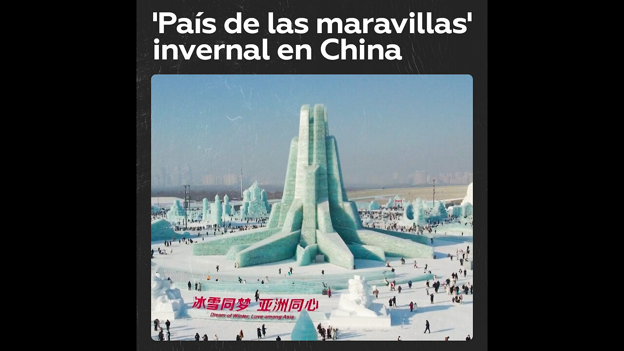 El mayor parque temático de hielo y nieve del mundo abre sus puertas en China