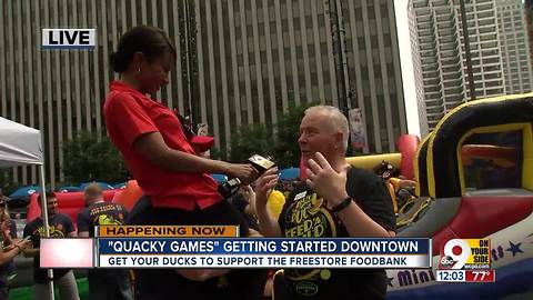 Quacky Games underway Downtown