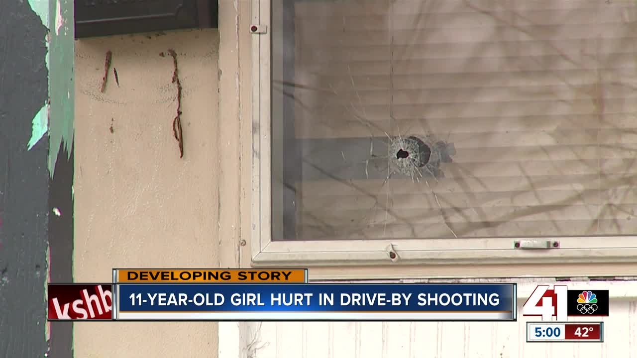 11-year-old girl hurt in drive-by shooting